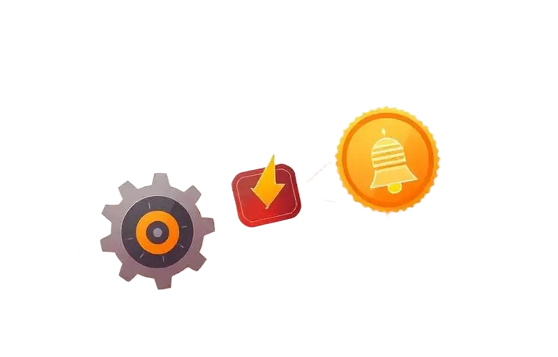 Illustration of automated triggers and scheduling for Scoutee.ai scouts